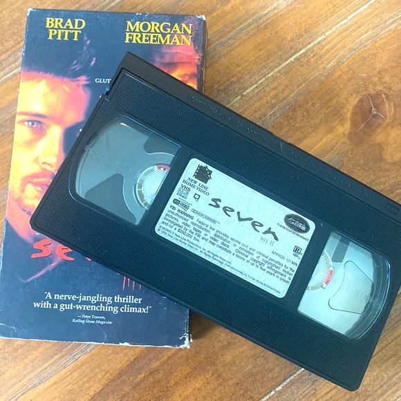 Seven (VHS 1996) Brad Pitt Morgan Freeman - Picture 4 of 4